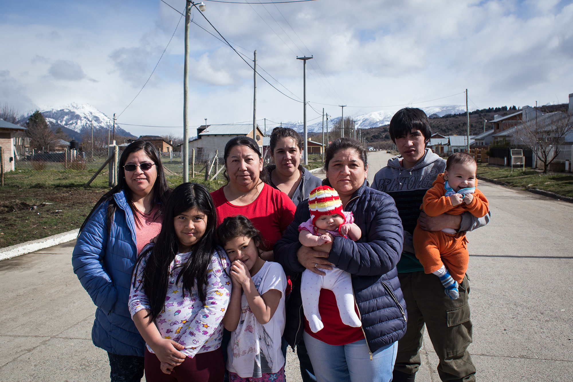 Familia Calfullanca. Cholila, Chubut, septiembre de 2017.