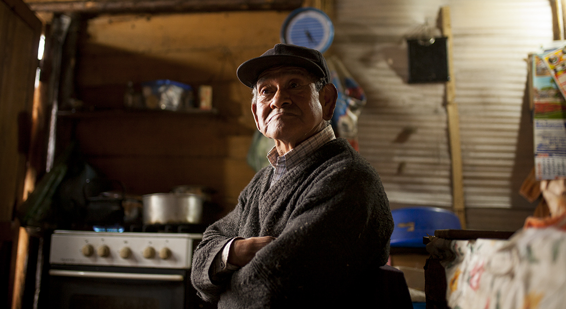 Valeriano Cashun, Lonko de la Comunidad Cashun, Lago Puelo, Chubut. Septiembre 2017.